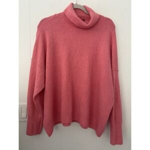 Vince Camuto Womens XL Pink Pullover TurtleNeck Sweater City Classic Soft Pink